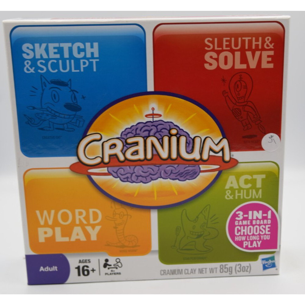 Cranium 3-in-1 Game –‎ Hasbro – Adult Party Game – Used Complete